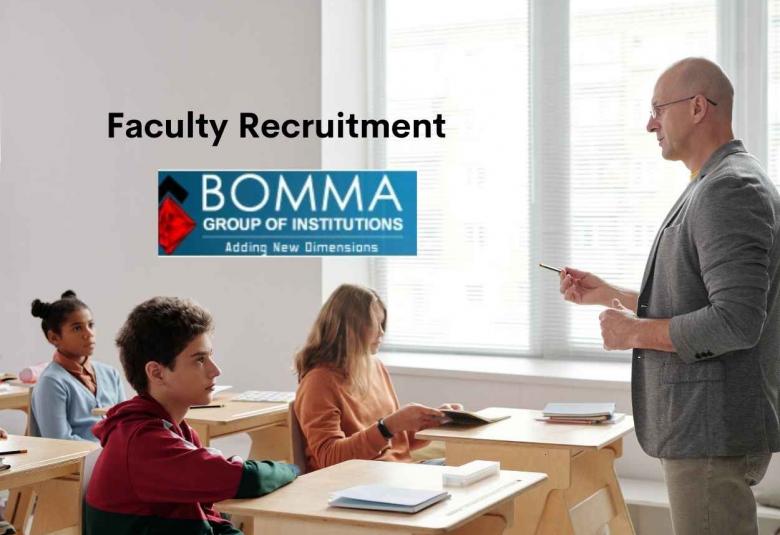 Faculty Recruitment at Bomma Institute of Pharmacy