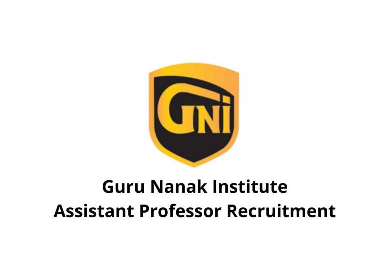 Job for Assistant Professor at Guru Nanak Institute