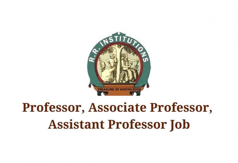 Job for Professor, Associate Professor, Assistant Professor at R R College of Pharmacy