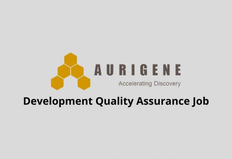 Vacancy for M.Pharm, M.Sc in Development Quality Assurance at Aurigene