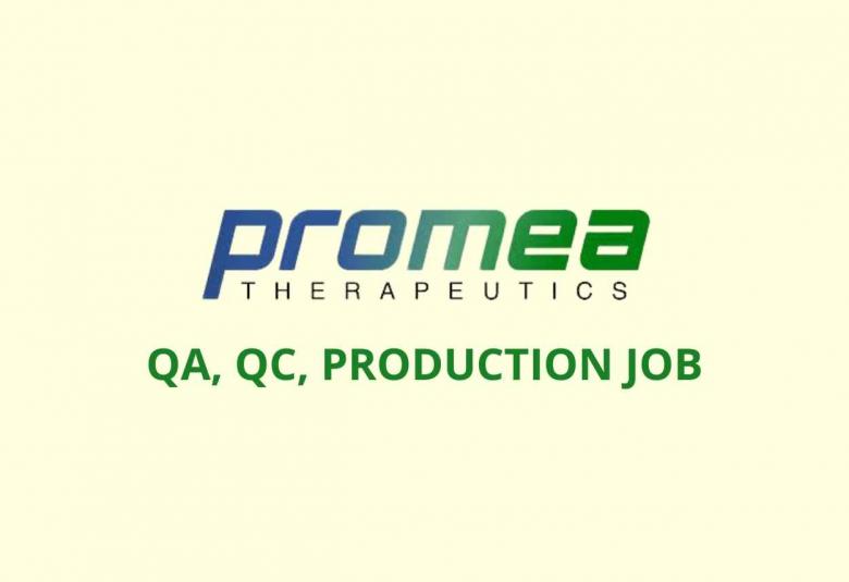 Walk in interview for QA, QC, PRODUCTION at Promea Therapeutics