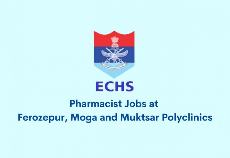 ECHS invites applications for Post of Pharmacist