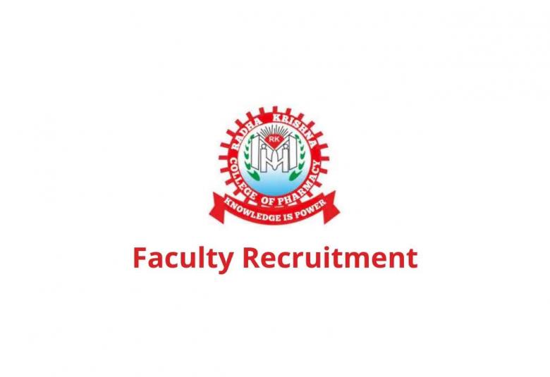Faculty Recruitment at Radha Krishna College Of Pharmacy