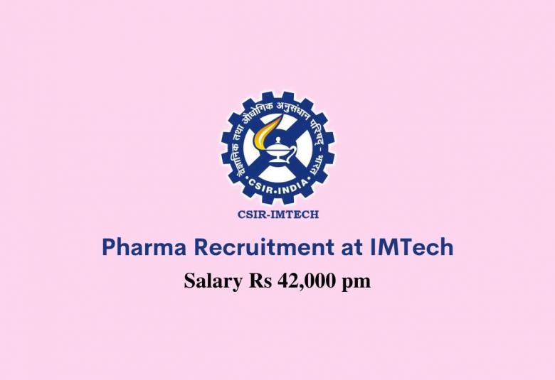 Pharma Recruitment at Institute of Microbial Technology