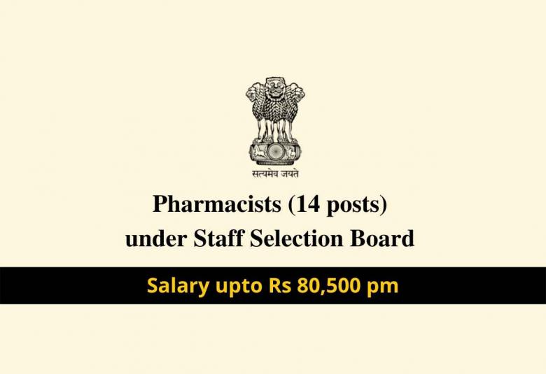 Recruitment for Pharmacists under Junior Staff Selection Board