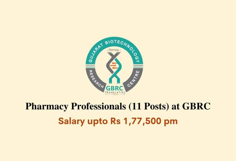 Recruitment for Pharmacy Professionals at GBRC