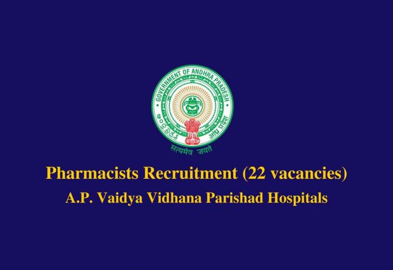 Notification for Pharmacists at A.P. Vaidya Vidhana Parishad Hospitals