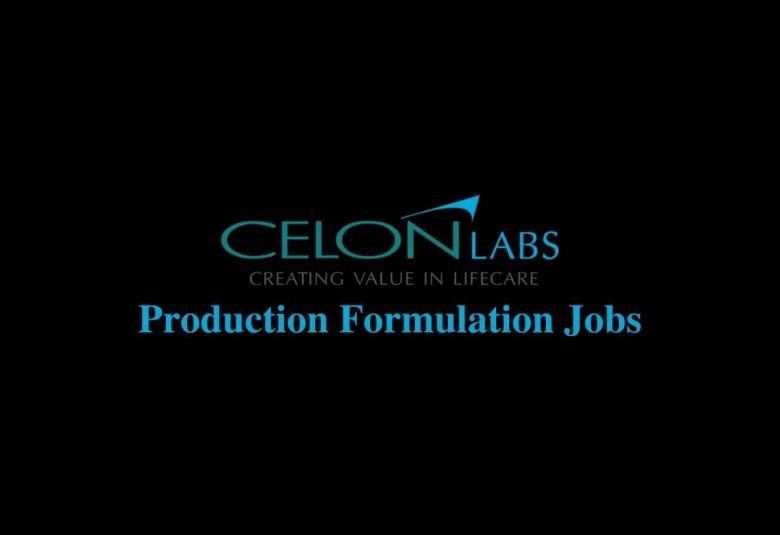 Production Formulation Jobs at Celon Labs