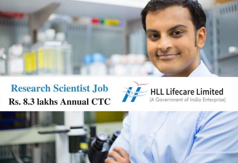 Career for Research Scientist at HLL Lifecare Limited