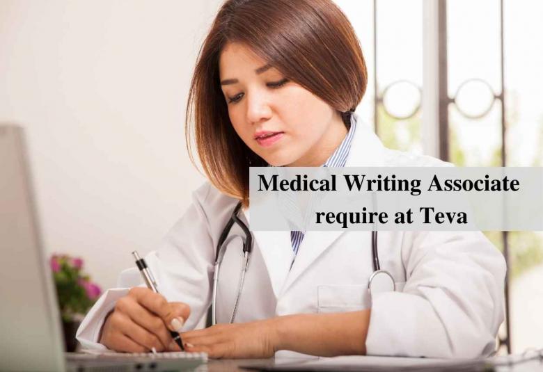 Medical Writing Associate require at Teva