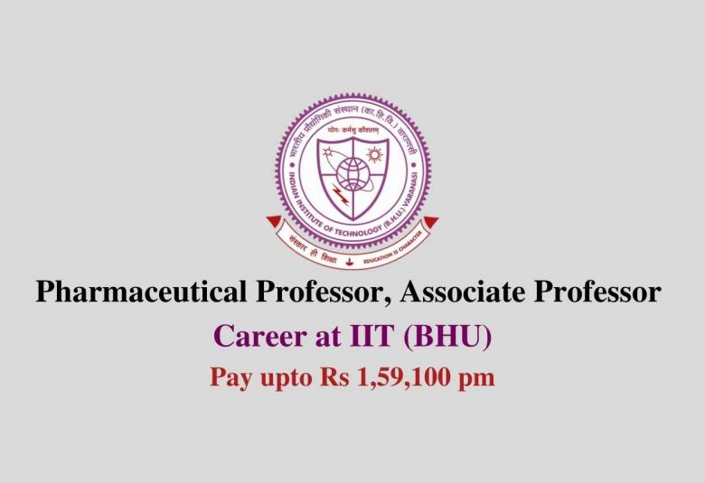 Pharmaceutical Professor, Associate Professor Career at IIT