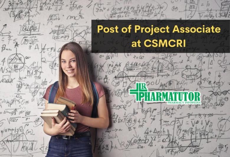 Vacancy for Project Associate at CSMCRI