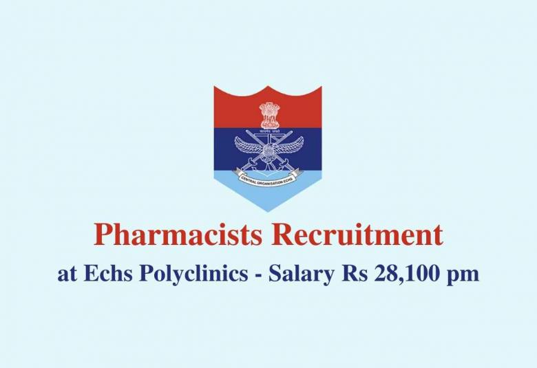Job for Pharmacists in ECHS Polyclinics