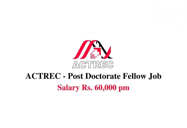 Post Doctorate Fellow Job at ACTREC