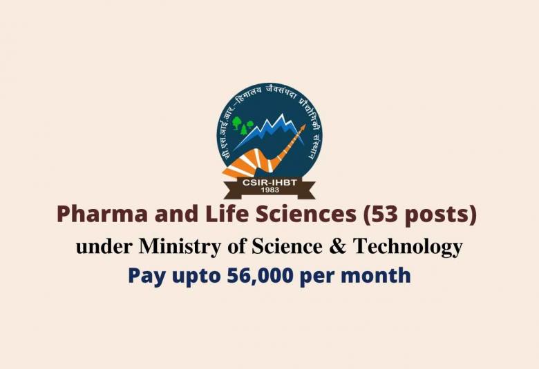 Job openings Pharma and Lifesciences in IHBT