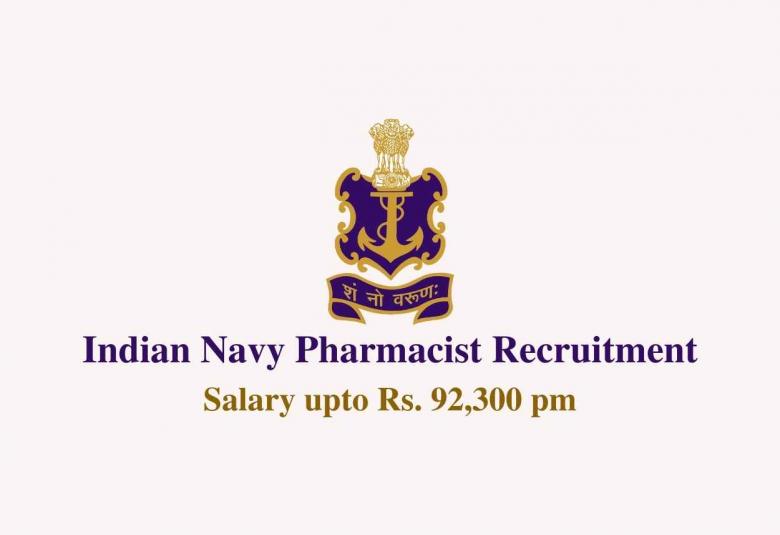 Opportunity to Join Indian Navy as Pharmacist