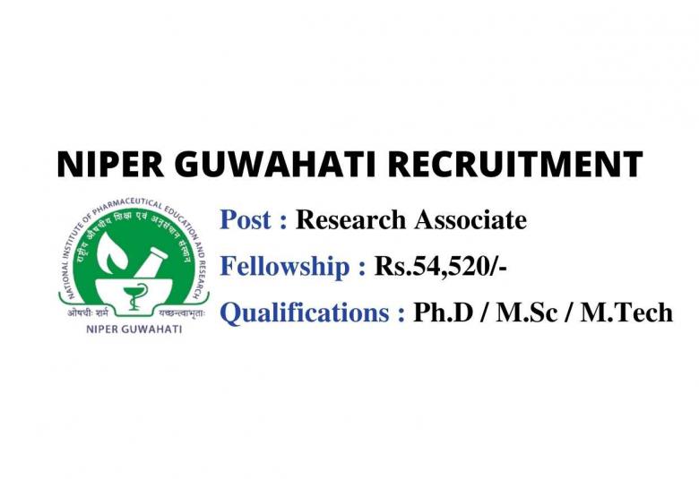Vacancy for Research Associate at NIPER
