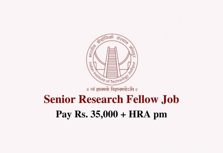 Vacancy for Senior Research Fellow at Indian Institute of Technology