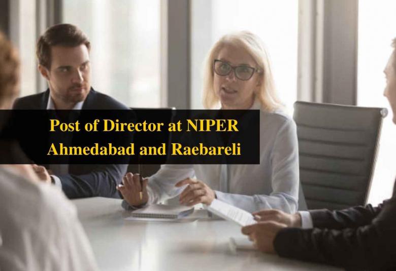 Applications are invited for Post of Director at NIPER