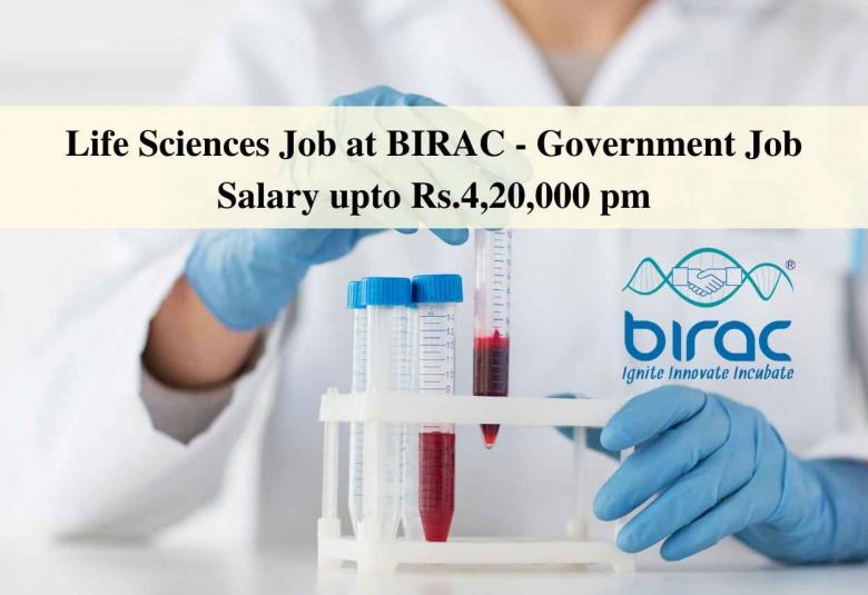 Life Sciences Job at BIRAC