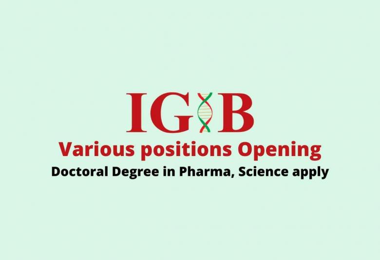Opening for the various positions at IGIB