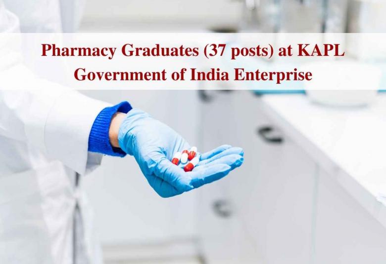 Recruitment for Pharmacy Graduates at KAPL