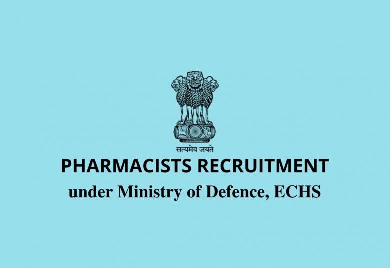 Vacancy for Pharmacists under Ministry of Defence