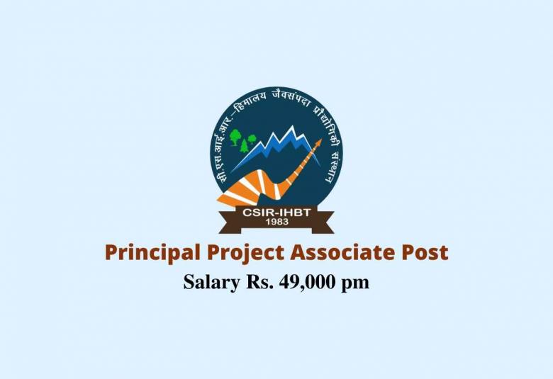 Vacancy for Principal Project Associate at IHBT 