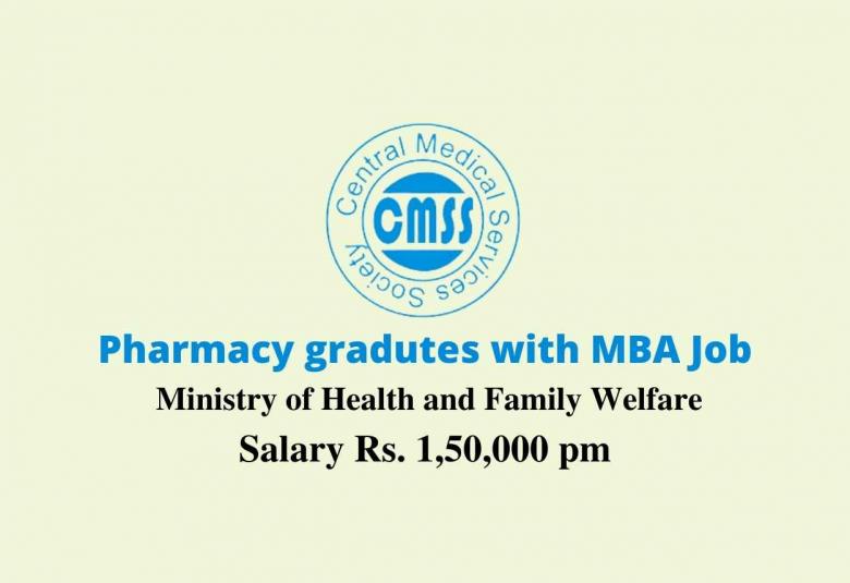 Career for Pharmacy gradutes with MBA at CMSS