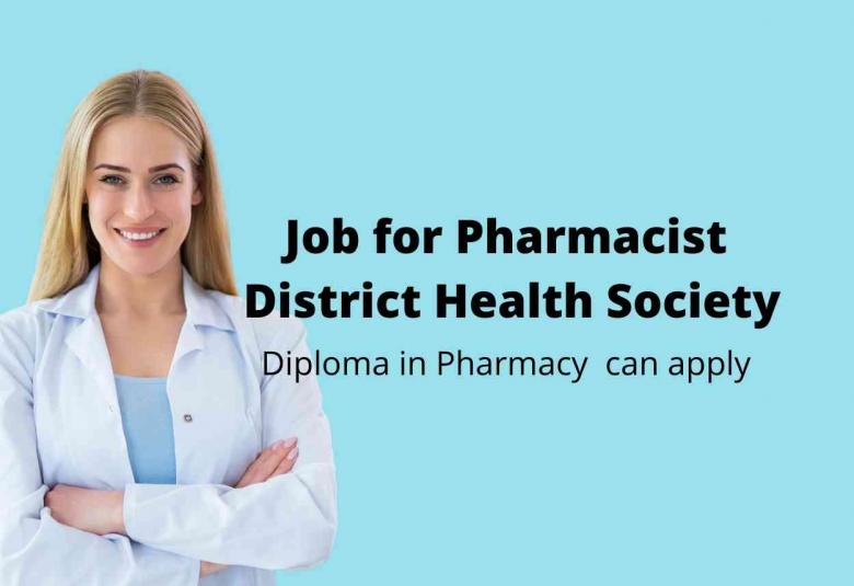 Job for Pharmacist under District Health Society