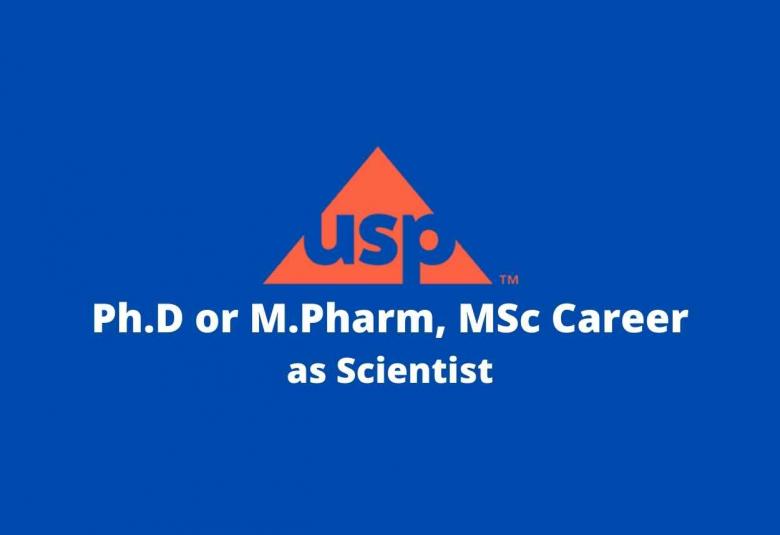 Opportunity for Ph.D or M.Pharm, MSc to work in United States Pharmacopeia