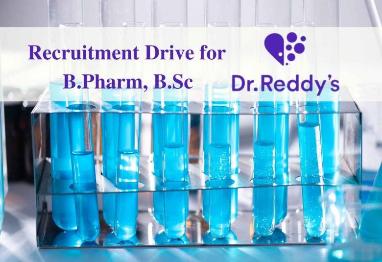 Recruitment Drive in QC, Packing, Sachet Filling, Production Department at Dr. Reddy's Laboratories