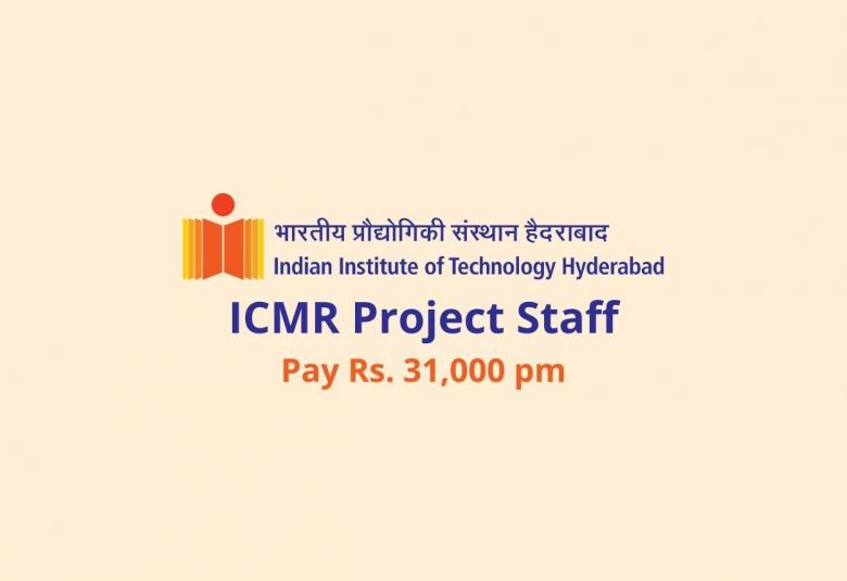 Applications are invited for Project Staff at Indian Institute of Technology