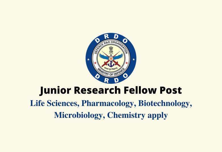 DRDO invites applications for Junior Research Fellow