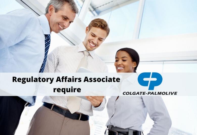 Regulatory Affairs Associate require at Colgate-Palmolive