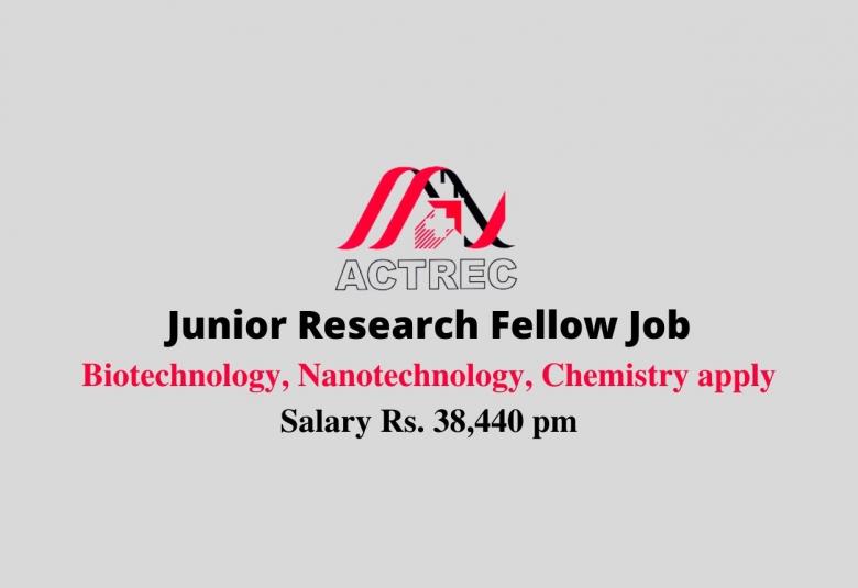 Vacancy for Junior Research Fellow at ACTREC