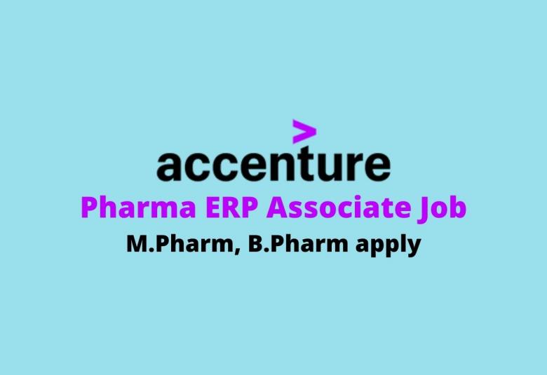 Work as Pharma ERP Associate at Accenture