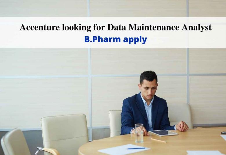 Accenture looking for Data Maintenance Analyst