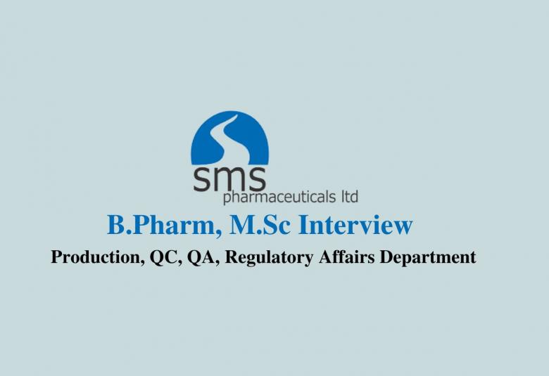 SMS Pharmaceuticals Ltd Jobs