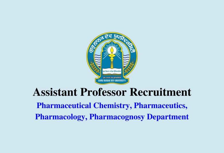 Online applications are invited for post of Assistant Professor at Guru Nanak Dev University