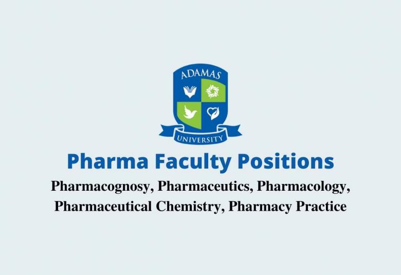 Opening of Pharma Faculty Positions at Adamas University