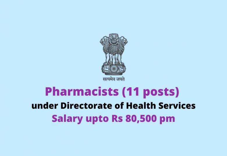 Opportunity for Pharmacists to work under Directorate of Health Services