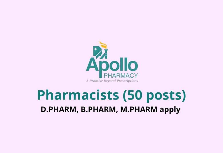 Recruitment for Pharmacists at Apollo Pharmacy