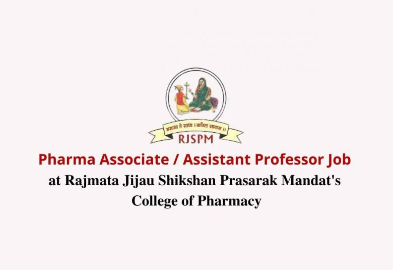 Rajmata Jijau Shikshan Prasarak Mandal s College of Pharmacy Jobs