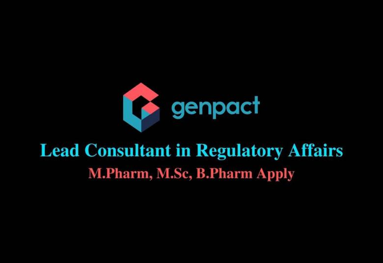 Genpact Limited looking for Lead Consultant in Regulatory Affairs