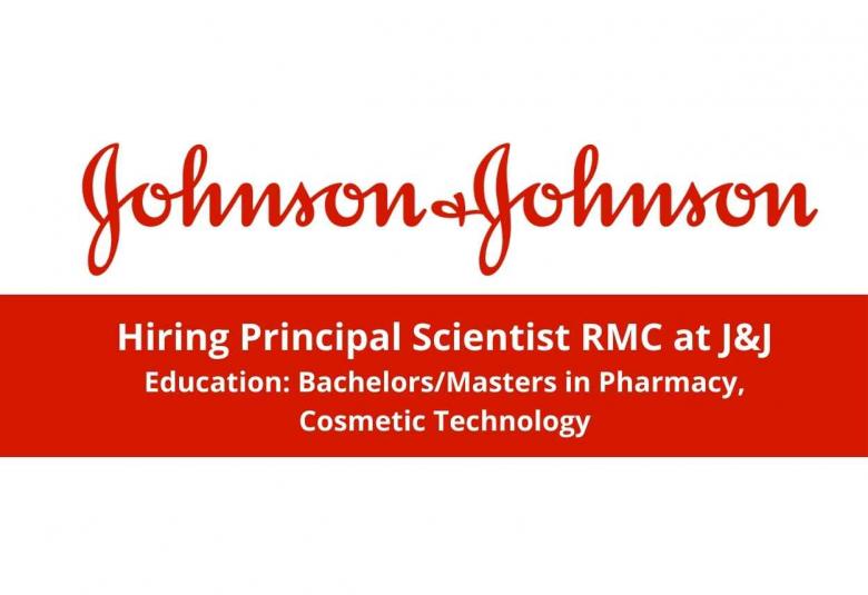 Hiring Principal Scientist RMC at Johnson & Johnson