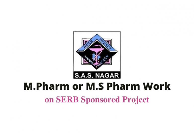 Job for M.Pharm or M.S Pharm as Senior Research Fellow at NIPER