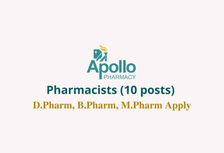 Job for Pharmacists at Apollo Pharmacies Limited