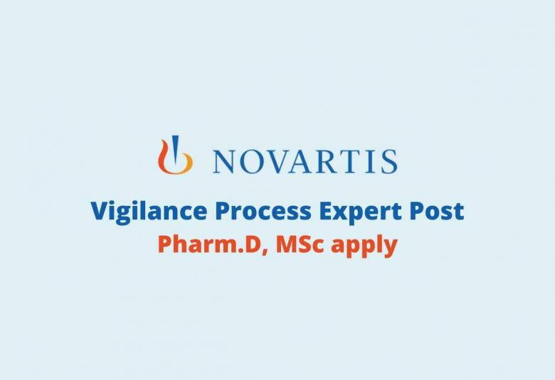 Novartis looking for Vigilance Process Expert