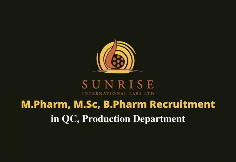 Sunrise International Labs Ltd Jobs